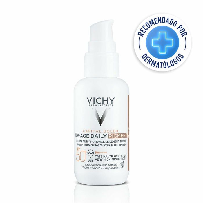 Vichy CAPITAL SOLEIL UV AGE fluido fotoprotector diario color medium SPF50+ 40 ml 6 Vichy CAPITAL SOLEIL UV AGE fluido fotoprotector diario color medium SPF50+ 40 ml 6