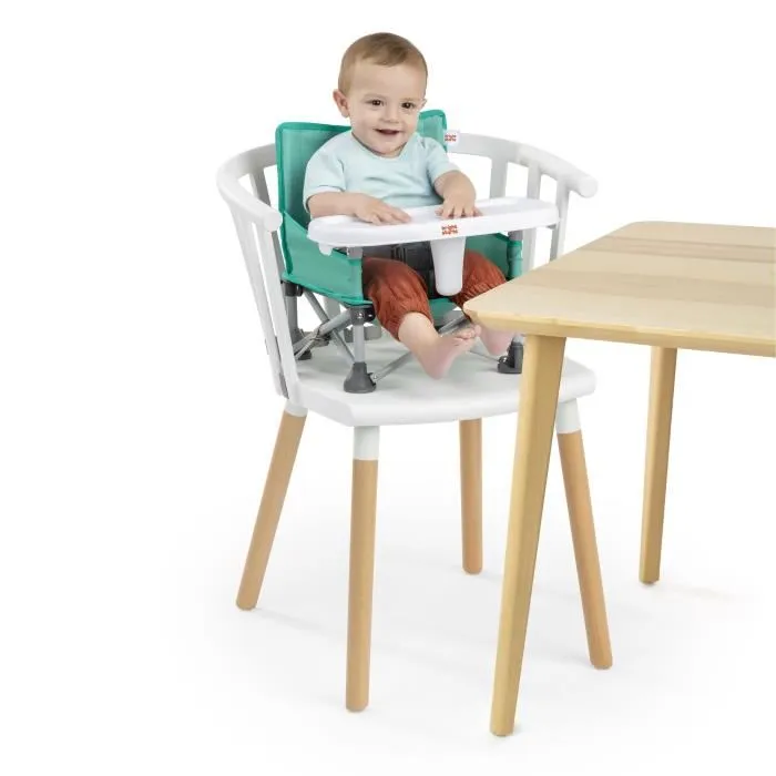 Bright Starts Asiento Elevador Portátil Plegable para Niñas, Rosa - BRI0074451172005, Ligero y Fácil de Limpiar, Incluye Bolsa de Transporte 4