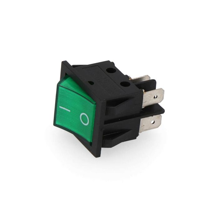 Edm Interruptor bipolar 15A 250V verde 31.7x25.4mm 0 Edm Interruptor bipolar 15A 250V verde 31.7x25.4mm 0