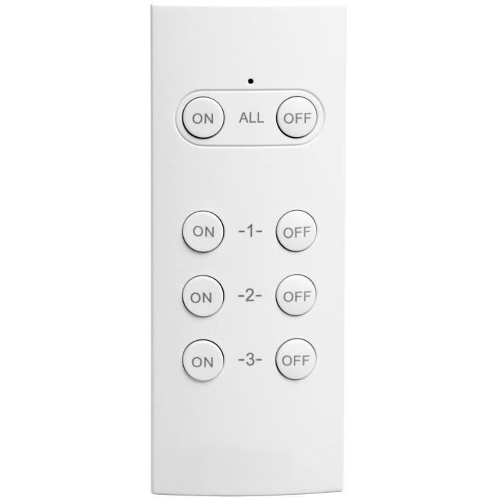 GAO AUC1697019332656 Pack de 2 Enchufes para Exterior con Mando a Distancia 230V Negro