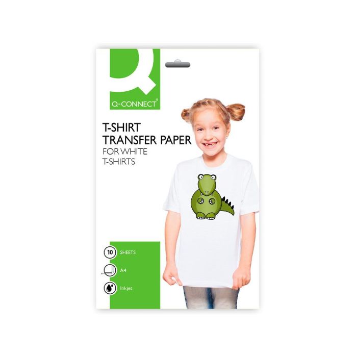 Papel Q-Connect Transferencia Para Tela Kf01430 Din A4 Bolsa De 10 Hojas 1