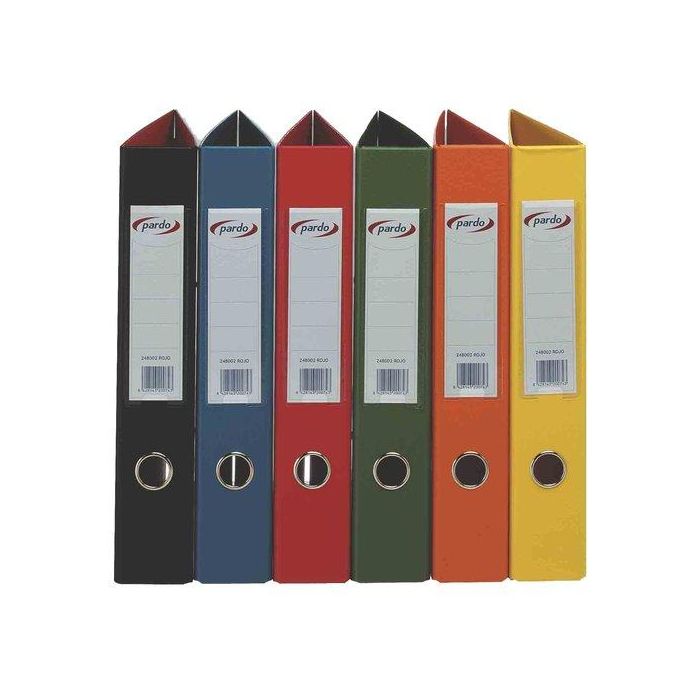 Carpeta De Anillas Pardo Plastico Extra Fº 2 An.Mixtas 40Mm Azul