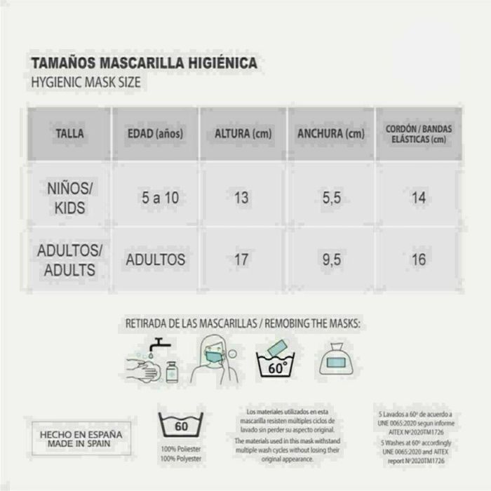Mascarilla Higiénica de Tela Reutilizable DC Super Hero Girls Infantil Negro 1 Mascarilla Higiénica de Tela Reutilizable DC Super Hero Girls Infantil Negro 1
