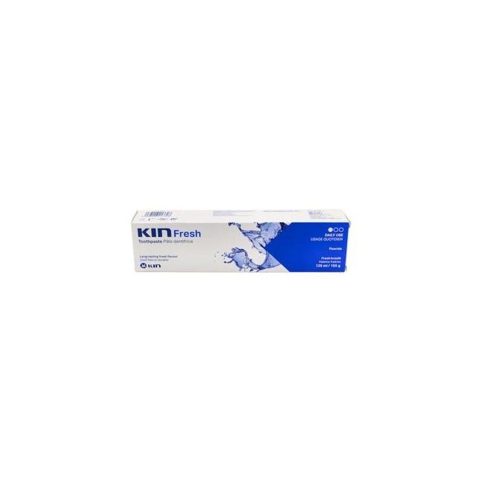 Kin KIN FRESH Pasta Dentífrica para un Aliento Fresco Duradero. Combate el Mal Aliento, Protege contra Caries y Placa 125 ml