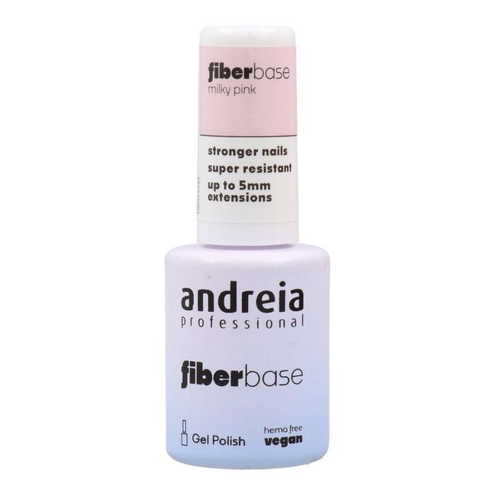 Andreia Base Esmalte Uñas Gel Color Milky Pink 10.5 ml Protección Antirroturas