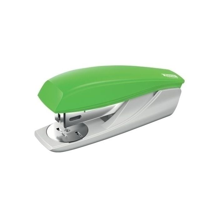 Petrus Grapadora Recycle 210 verde 25 hojas, usa grapas 22/6 - Acero y plástico reciclado, tecnología impacto directo