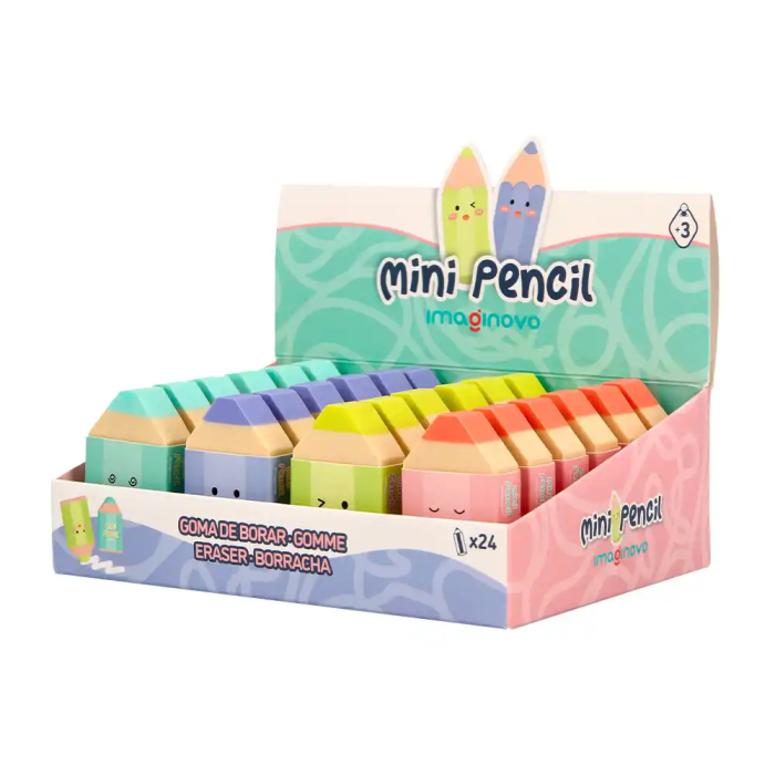 Imaginovo Goma de Borrar Lápiz Colores Surtidos Fantasía Decorativa 6