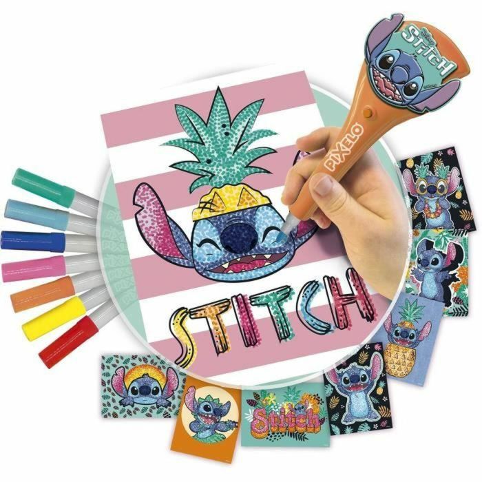 Lansay LAN1733339282428 Pixelo Stitch Juguete 8 Ilustraciones Multicolor A partir de 6 años 1