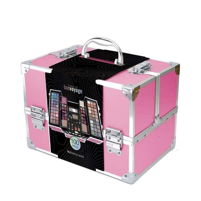 Maletin metalico maquillaje professional color pink (rosa) incluye 100 piezas. 30.40x23.40x20.60 cm Maletin metalico maquillaje professional color pink (rosa) incluye 100 piezas. 30.40x23.40x20.60 cm