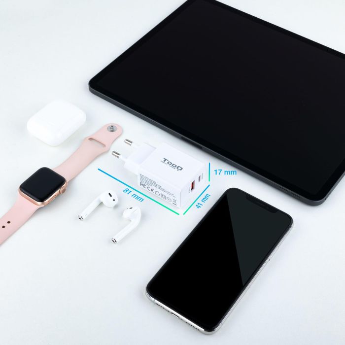 TooQ TQWC-2SC04WT Cargador de Pared Carga Rápida 20W Doble Puerto USB-C Power Delivery y USB-A Quick Charge 3.0 Blanco 2 TooQ TQWC-2SC04WT Cargador de Pared Carga Rápida 20W Doble Puerto USB-C Power Delivery y USB-A Quick Charge 3.0 Blanco 2