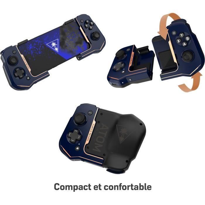 Mando de juego inalámbrico - TURTLE BEACH - Atom - Azul Cobalto - Para móviles iOS 5 Mando de juego inalámbrico - TURTLE BEACH - Atom - Azul Cobalto - Para móviles iOS 5