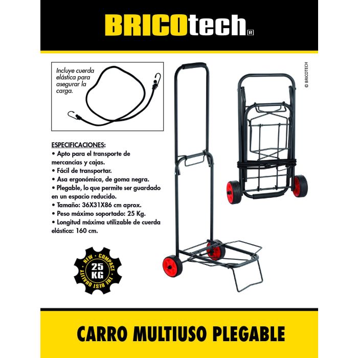 Carro Multiuso Bricotech - Capacidad 25 kg (6 Unidades) 7 Carro Multiuso Bricotech - Capacidad 25 kg (6 Unidades) 7