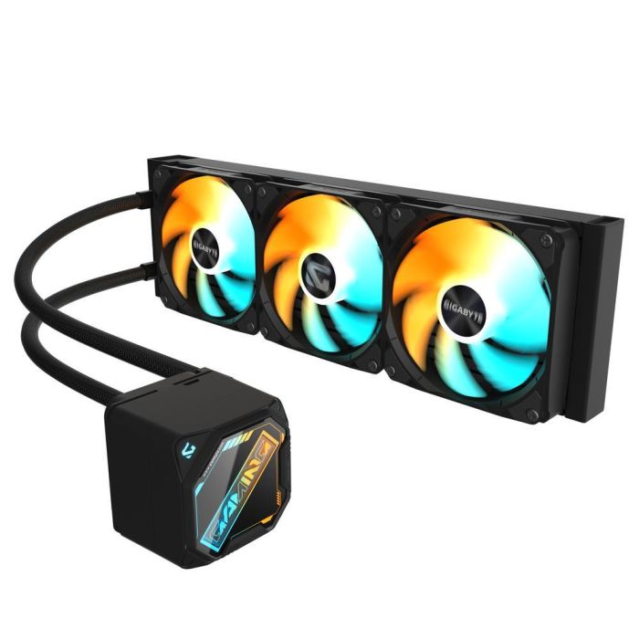 GIGABYTE GAMING 360 Refrigeración Líquida AIO CPU - 3 Ventiladores ARGB, Negro, 300W TDP, Compatible LGA 1700, AM5, AM4 3