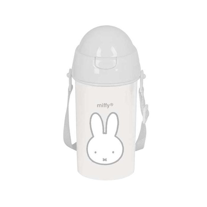 Botella con Tapa y Pajita Miffy Niebla Gris PVC 500 ml 0 Botella con Tapa y Pajita Miffy Niebla Gris PVC 500 ml 0
