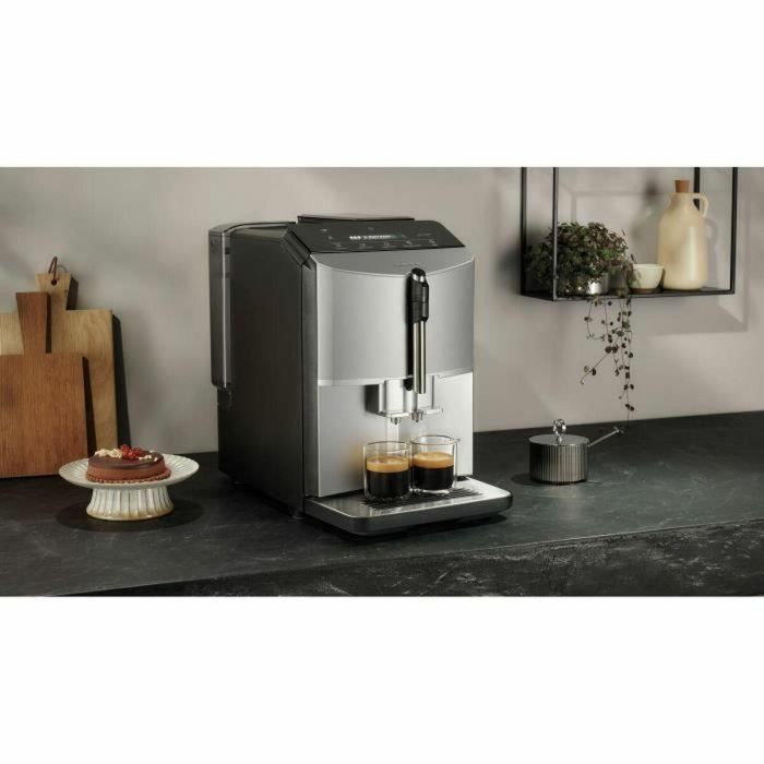 Cafetera SIEMENS - EQ300 S300 - 5 bebidas, Depósito de granos de 250g, Depósito de agua de 1,4L, Regleta de sensores con pantalla LCD 5