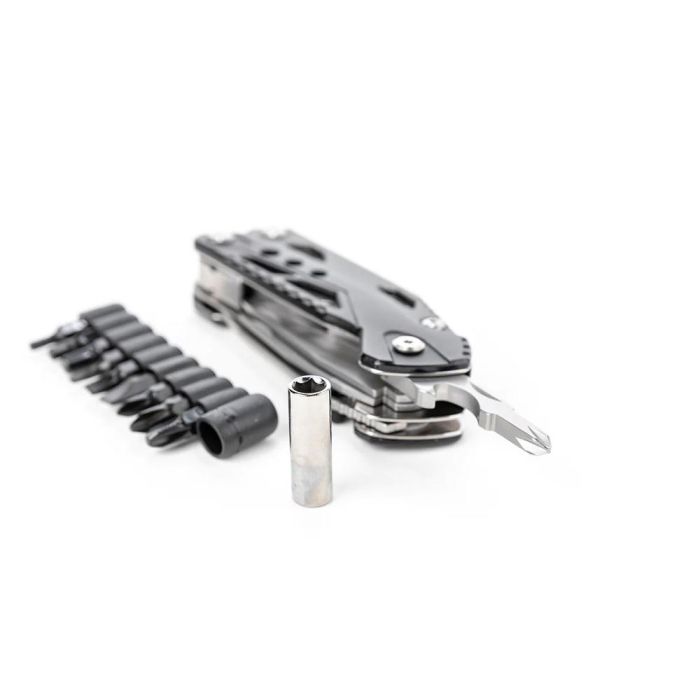 True Handy one Multiherramienta 18 en 1 de Bolsillo con Navaja de Acero Inoxidable y Aluminio con Accesorios Incluidos 4