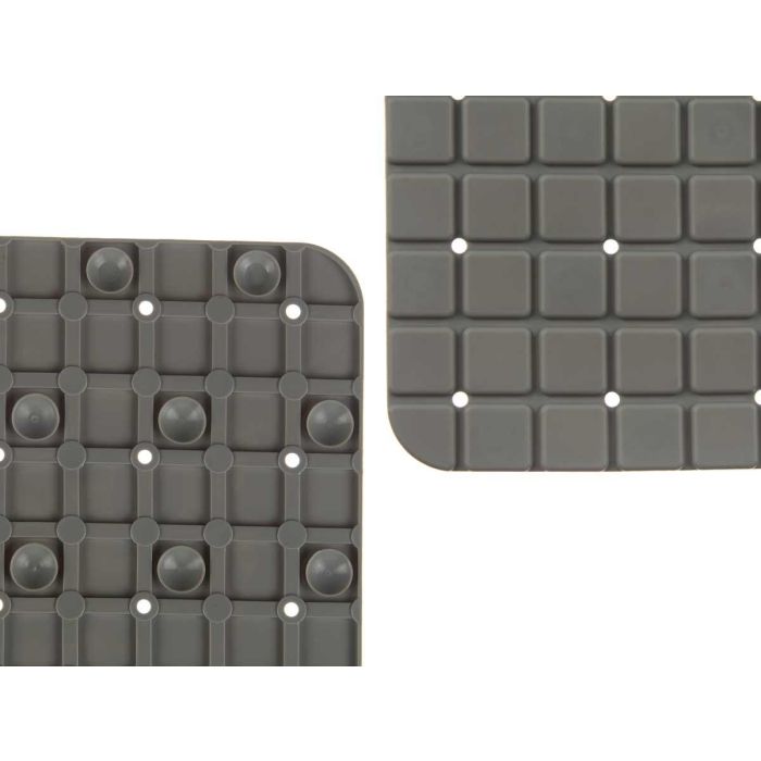 Alfombra Baño Antideslizante Cuadros Gris Peq Berilo 6X57CM (6 Unidades) 3 Alfombra Baño Antideslizante Cuadros Gris Peq Berilo 6X57CM (6 Unidades) 3