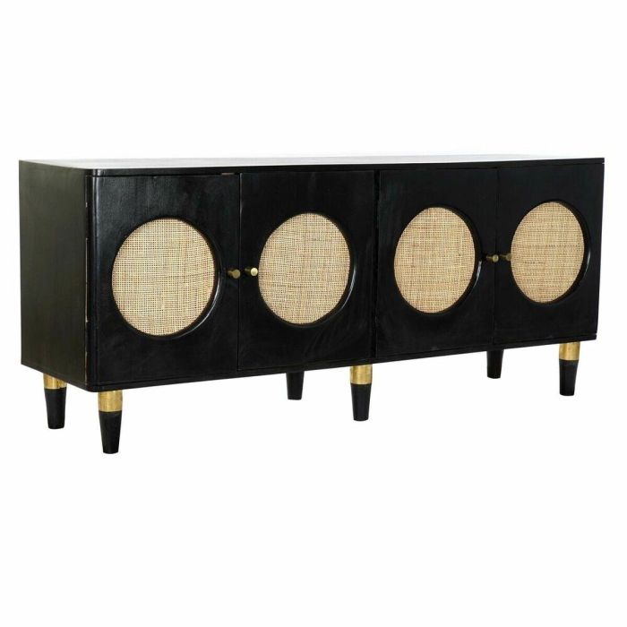 Buffet Moderno DKD Home Decor Negro Natural 40 x 65 x 150 cm