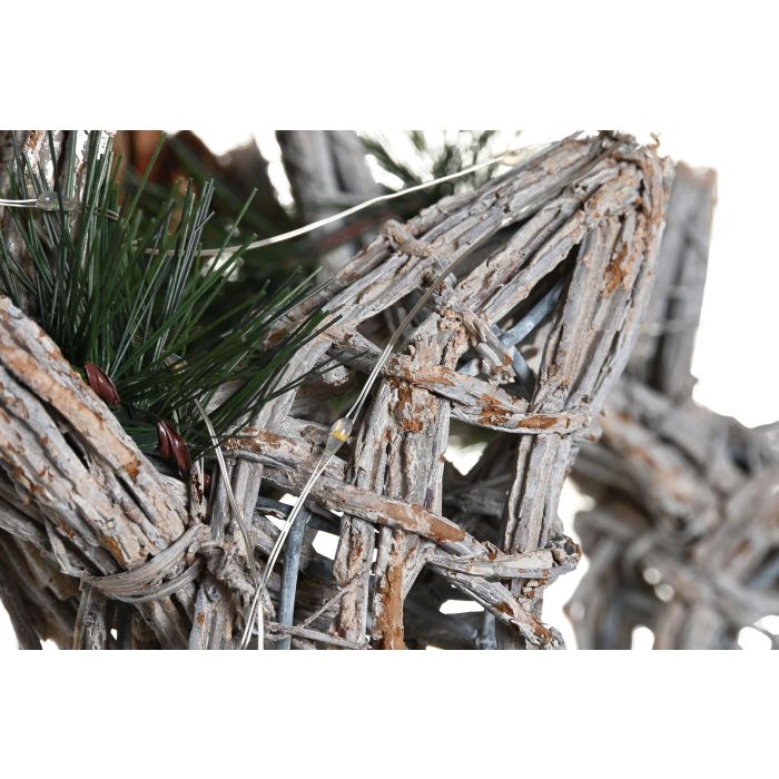 DKD Home Decor Blanco 30 x 37 x 60 cm Set de 3 Decoracion Navidad Alpina 4