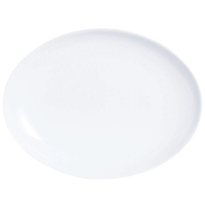 Fuente de Cocina Luminarc Diwali Ovalado Blanco Vidrio (33 x 25 cm) (12 Unidades) 2