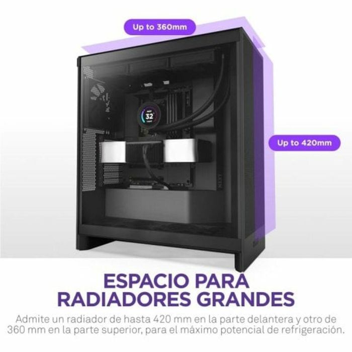 Caja Semitorre ATX NZXT Negro 7 Caja Semitorre ATX NZXT Negro 7
