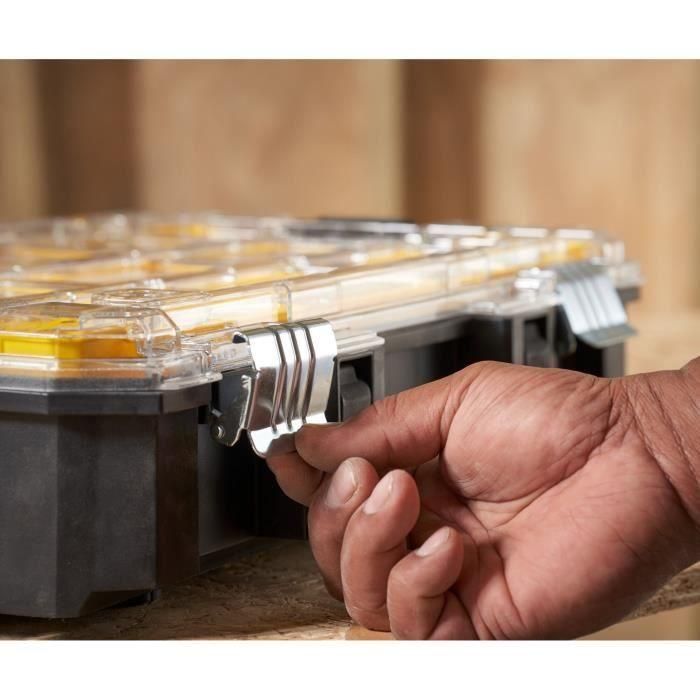 Organizador de gran capacidad Stanley Fatmax Tstak - FMST82967-1 - 10 compartimentos extraíbles - Negro 4 Organizador de gran capacidad Stanley Fatmax Tstak - FMST82967-1 - 10 compartimentos extraíbles - Negro 4