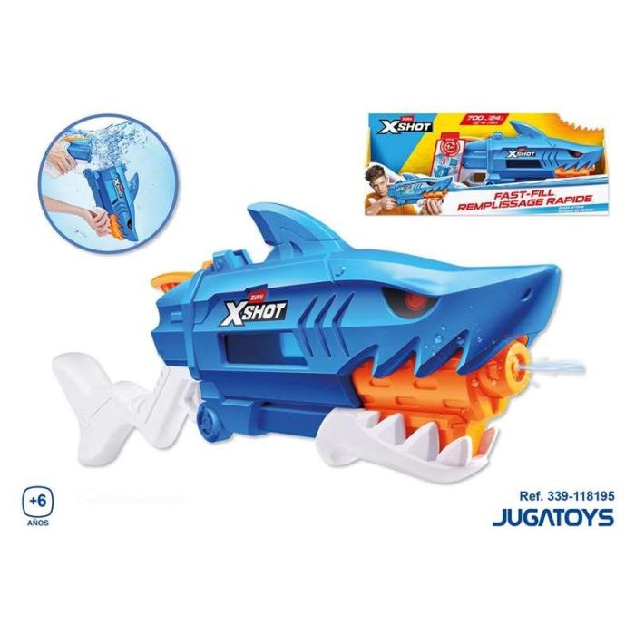 Zuru Pistola de Agua Tiburón Carga Rápida 63x25x7cm