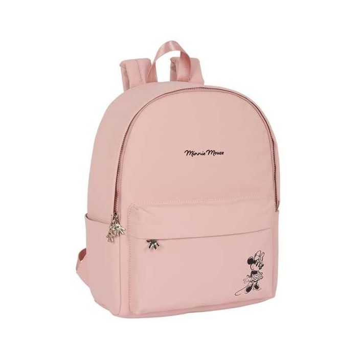 Mochila para Portátil Minnie Mouse Teen Misty Rosa 31 x 40 x 16 cm 3