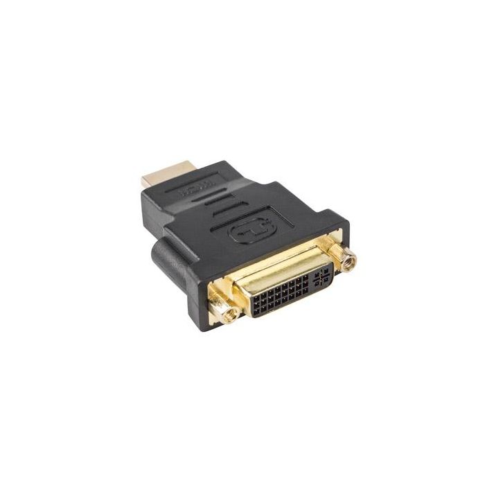 Lanberg Adaptador HDMI Macho a DVI-D Hembra, Full HD 1080p, 24+5 Pines, ABS, Negro