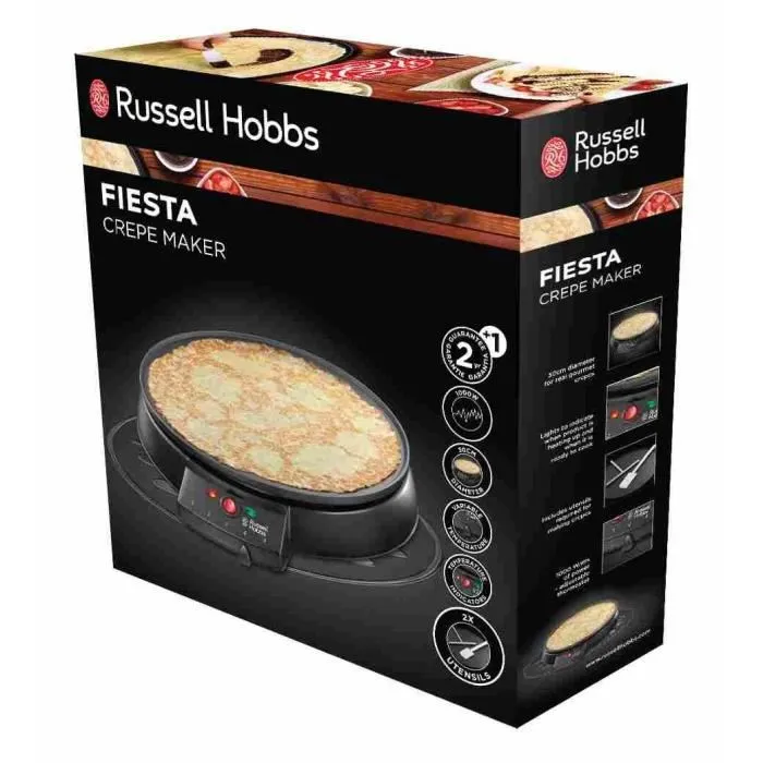 Russell Hobbs 20920-56 Crepera Antiadherente de 30 cm con Espátula Incluida 1