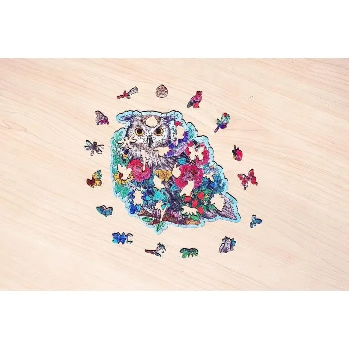 Ravensburger RAV4005556175116 Puzzle de Madera Búho Floral 150 Piezas 3