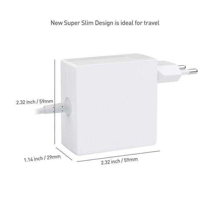 CoreParts Adaptador de Corriente USB-C 45W USB PD3.0 - Cargador Rápido Compatible con Apple MacBook, iPad Pro y Laptops/Móviles 1