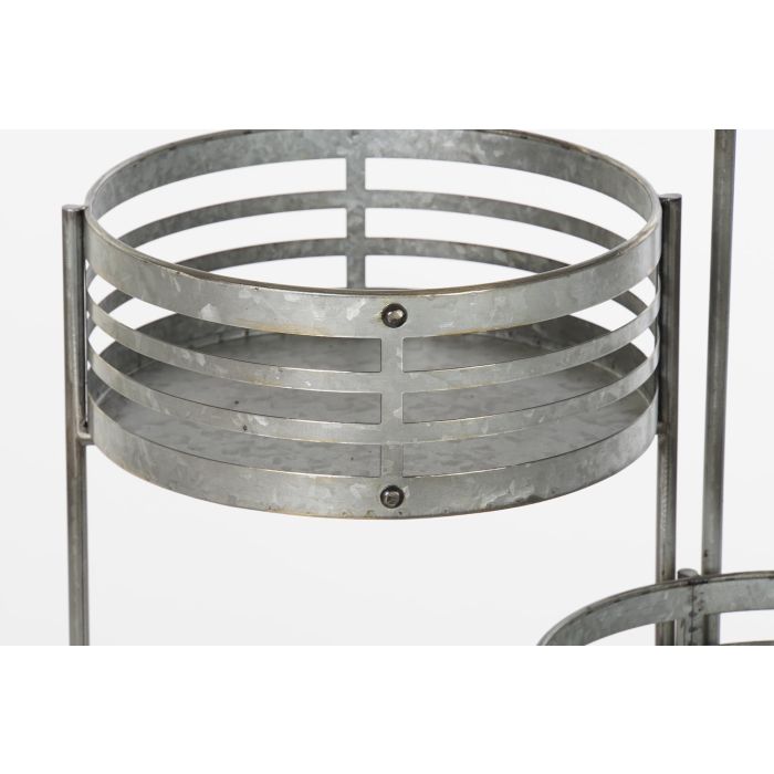 DKD Home Decor Macetero Loft Gris Metal Hierro 35 x 72 x 47 cm 2