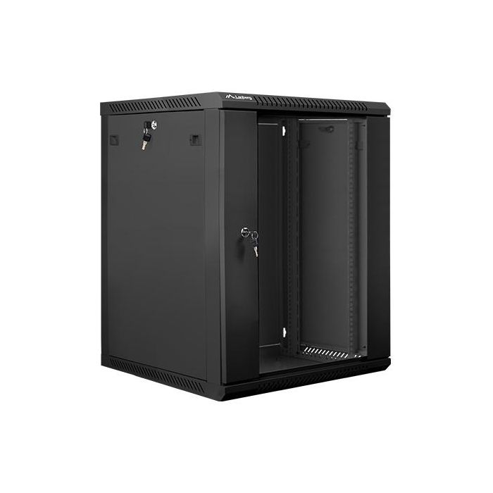 Lanberg WF01-6615-10B Armario Montaje en Pared 15U 600x600x774 mm Autoensamblaje, Negro, IP20, Máx. 60kg 3 Lanberg WF01-6615-10B Armario Montaje en Pared 15U 600x600x774 mm Autoensamblaje, Negro, IP20, Máx. 60kg 3