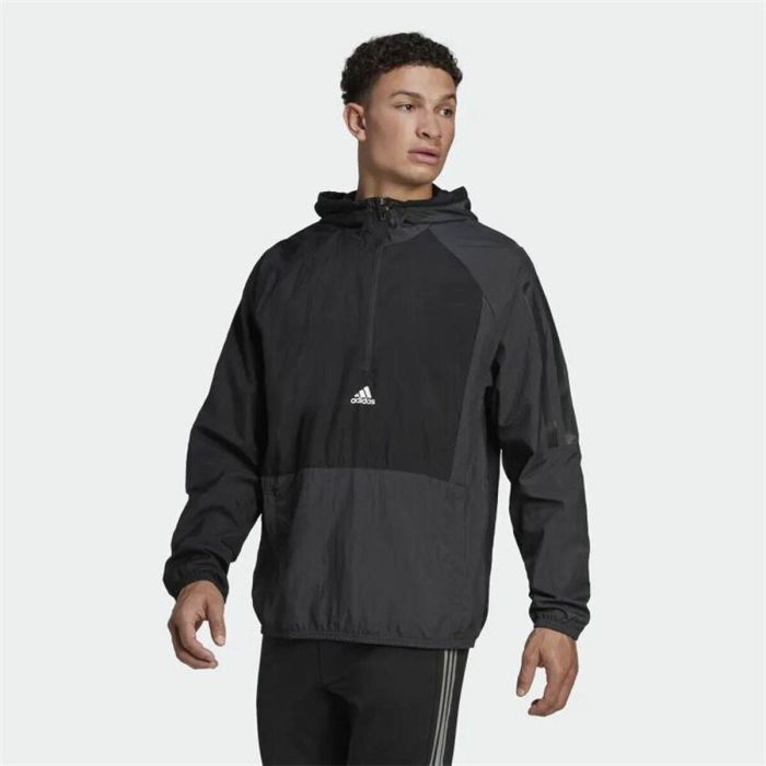 Chaqueta Deportiva para Hombre Adidas Colorblock Negro 4 Chaqueta Deportiva para Hombre Adidas Colorblock Negro 4
