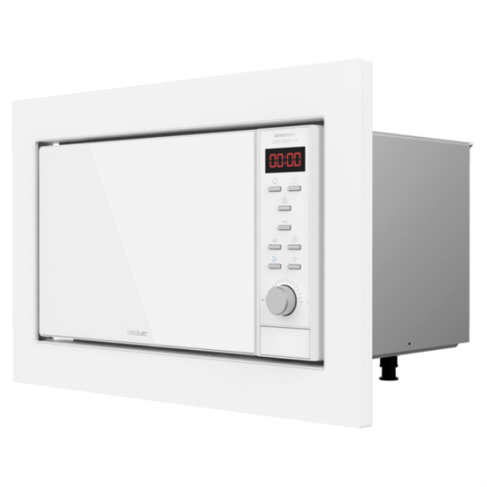 Cecotec 01388 Microondas Integrado Blanco con Grill 23 L 900 W - Digital, 9 Funciones Preconfiguradas, Descongelación por Peso, Acero Inoxidable Cecotec 01388 Microondas Integrado Blanco con Grill 23 L 900 W - Digital, 9 Funciones Preconfiguradas, Descongelación por Peso, Acero Inoxidable