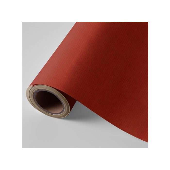 Wonder Wrapper Papel De Regalo Bobina Kraft Rojo Verjurado 31 cm 2 kg