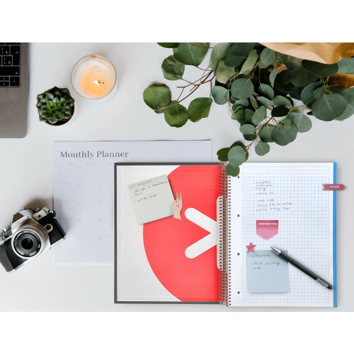 Antartik Cuaderno espiral A4 Micro Antartik, Tapa Forrada, 120 Hojas, 90 gr, Cuadro 5mm, Negro 10