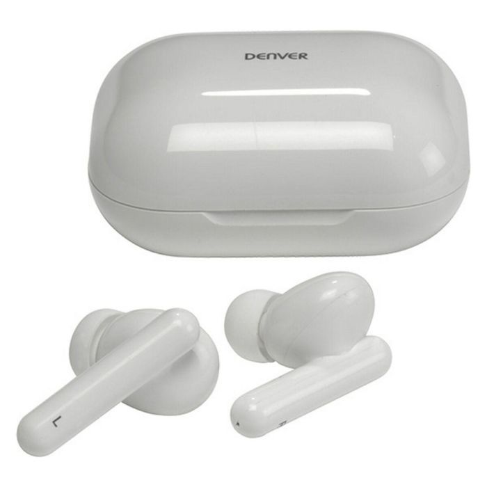 Auriculares Bluetooth Denver Electronics 111191120210 Blanco Auriculares Bluetooth Denver Electronics 111191120210 Blanco