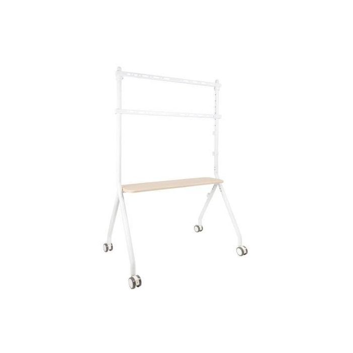 TooQ FS20207M-W Soporte de Suelo con Ruedas para TV/Monitor de 49-80" hasta 50kg, Blanco Haya con bandeja y gestión de cables 0 TooQ FS20207M-W Soporte de Suelo con Ruedas para TV/Monitor de 49-80" hasta 50kg, Blanco Haya con bandeja y gestión de cables 0