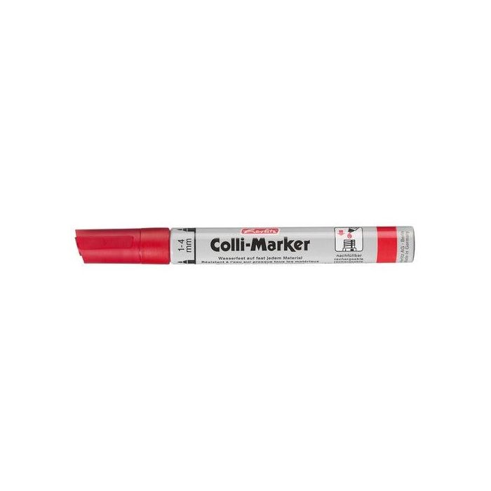 Rotulador Permanente Herlitz Colli-Marker Rojo (Set de 10)