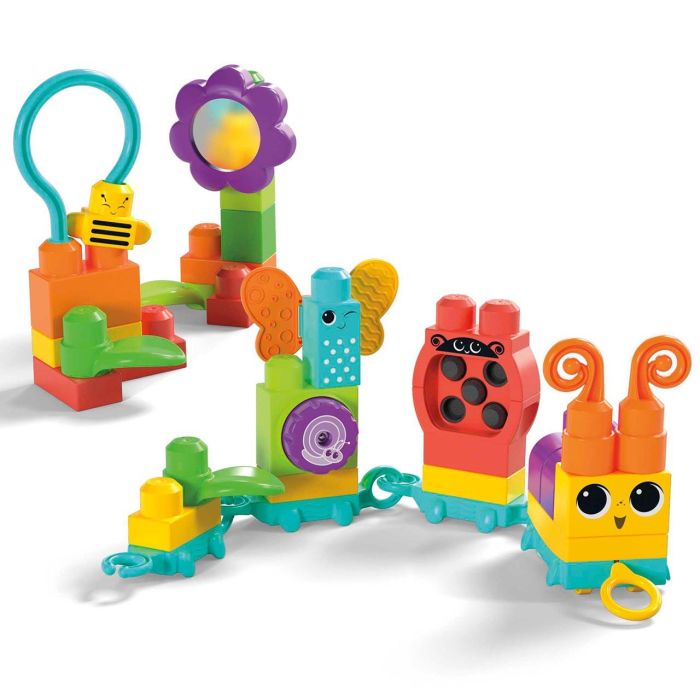 MEGA Bloks Hkn44 - Tren Oruga Juguete de Construcción con 30 Bloques Sensoriales para Bebés +12 Meses 1 MEGA Bloks Hkn44 - Tren Oruga Juguete de Construcción con 30 Bloques Sensoriales para Bebés +12 Meses 1