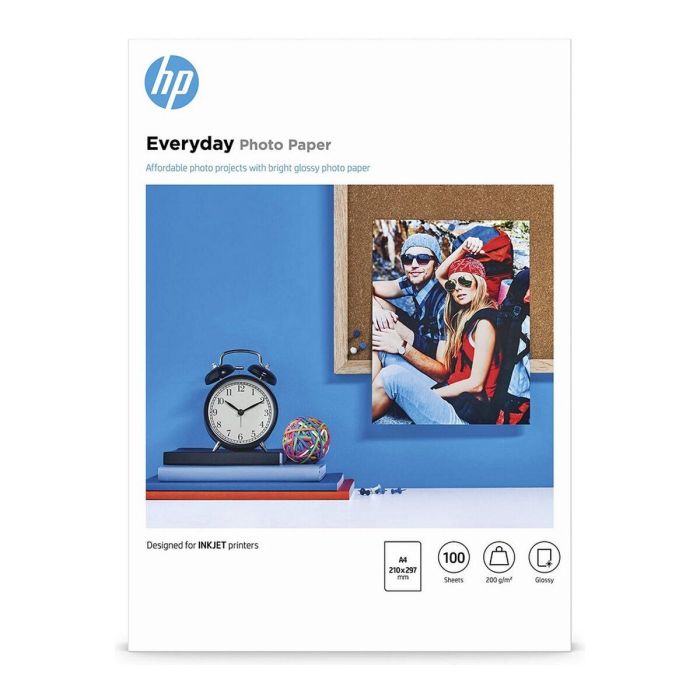 HP Papel fotográfico semibrillante multipropósito A4 210x297mm 200g/m² 100 hojas 2 HP Papel fotográfico semibrillante multipropósito A4 210x297mm 200g/m² 100 hojas 2