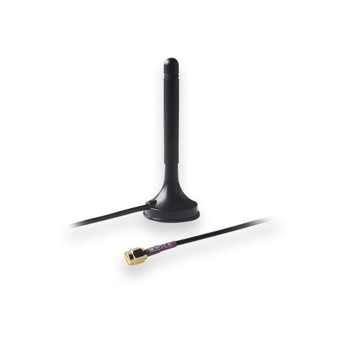 Teltonika PR1KS210 Antena para Telefonía Móvil 1 dBi SMA Macho Negro 3m