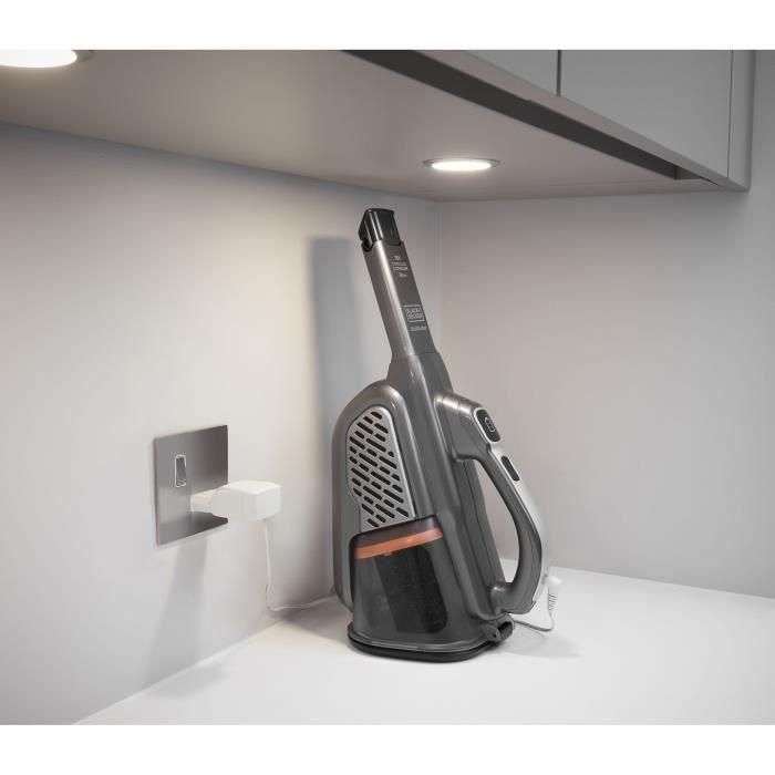 BLACK + DECKER BHHV520JF-QW - Aspirador de mano - Dustbuster Lithium 18V - 2 velocidades - Autonomía 40min - Titanio plateado negro 4 BLACK + DECKER BHHV520JF-QW - Aspirador de mano - Dustbuster Lithium 18V - 2 velocidades - Autonomía 40min - Titanio plateado negro 4