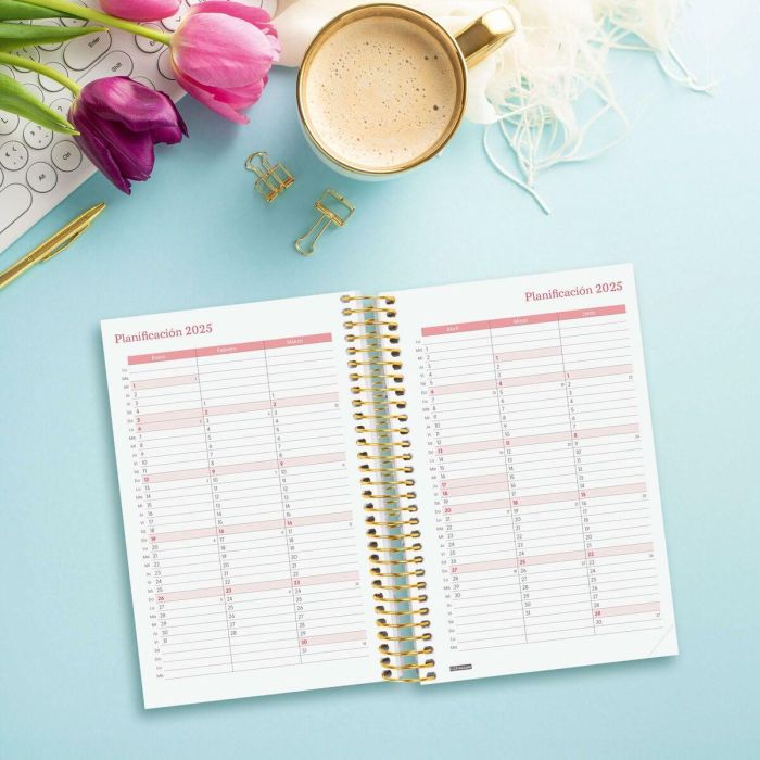 Agenda Finocam DESIGN COLLECTION 11,7 x 18,1 cm 2025 Floral 3