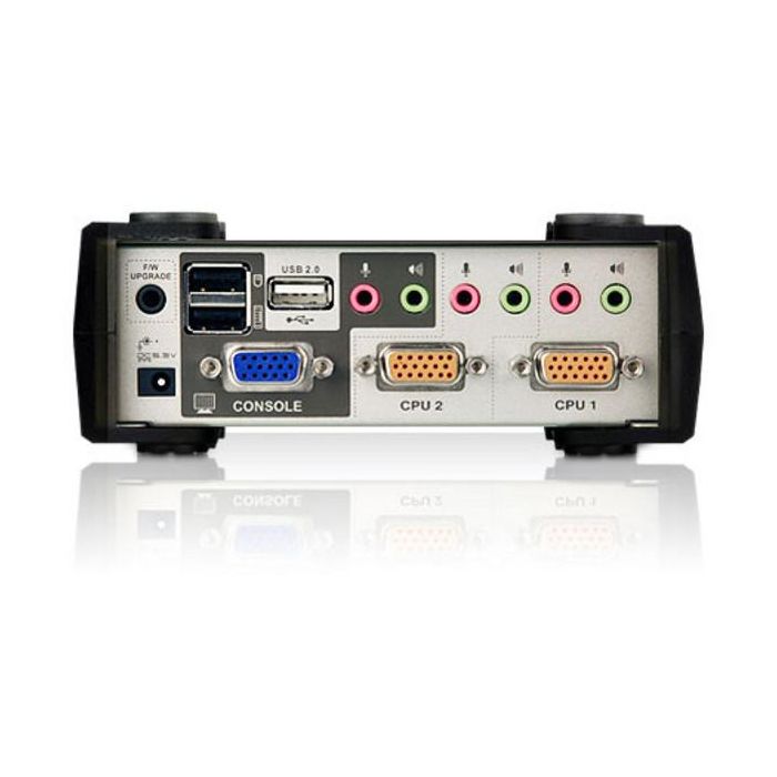 ATEN Switch KVM 2 Puertos USB PS/2 VGA con Audio y Hub USB 2.0 (Cables Incluidos) QXGA 2048x1536 1