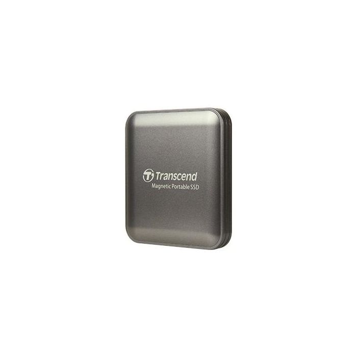 Transcend SSD Portátil ESD420C 2TB USB-C 20Gbps, 3D NAND, hasta 2000MB/s lectura/escritura, Cifrado AES 256-bit Gris 1
