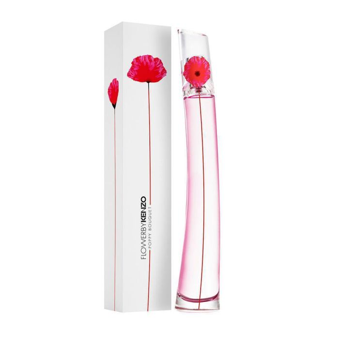 Kenzo FLOWER BY KENZO POPPY BOUQUET Eau de Parfum Florale para Mujer, 100ml - Con Notas de Pera Nashi, Rosa Damascena y Gardenia