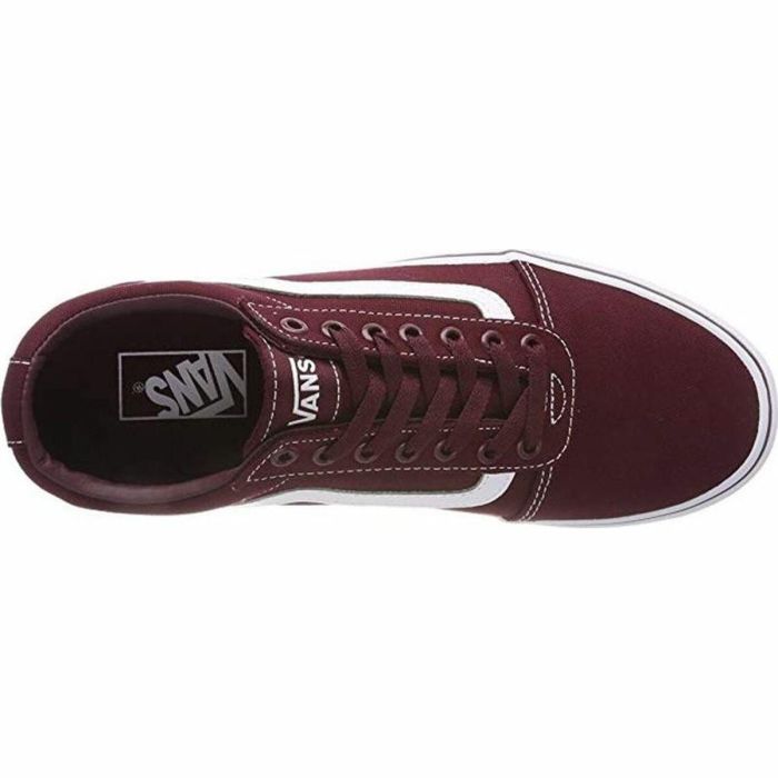Zapatillas Casual Hombre Vans Ward MN Rojo Oscuro 2 Zapatillas Casual Hombre Vans Ward MN Rojo Oscuro 2